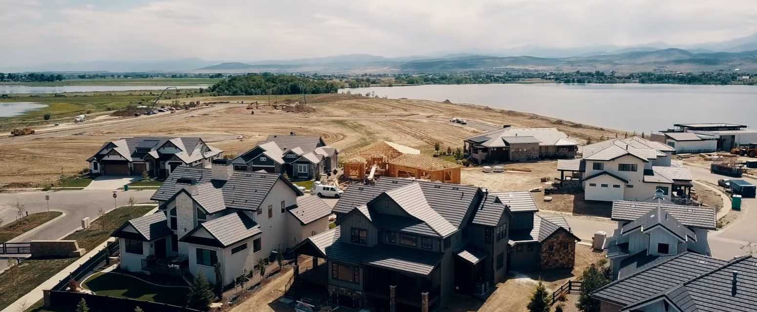 Drone Shot of Houses